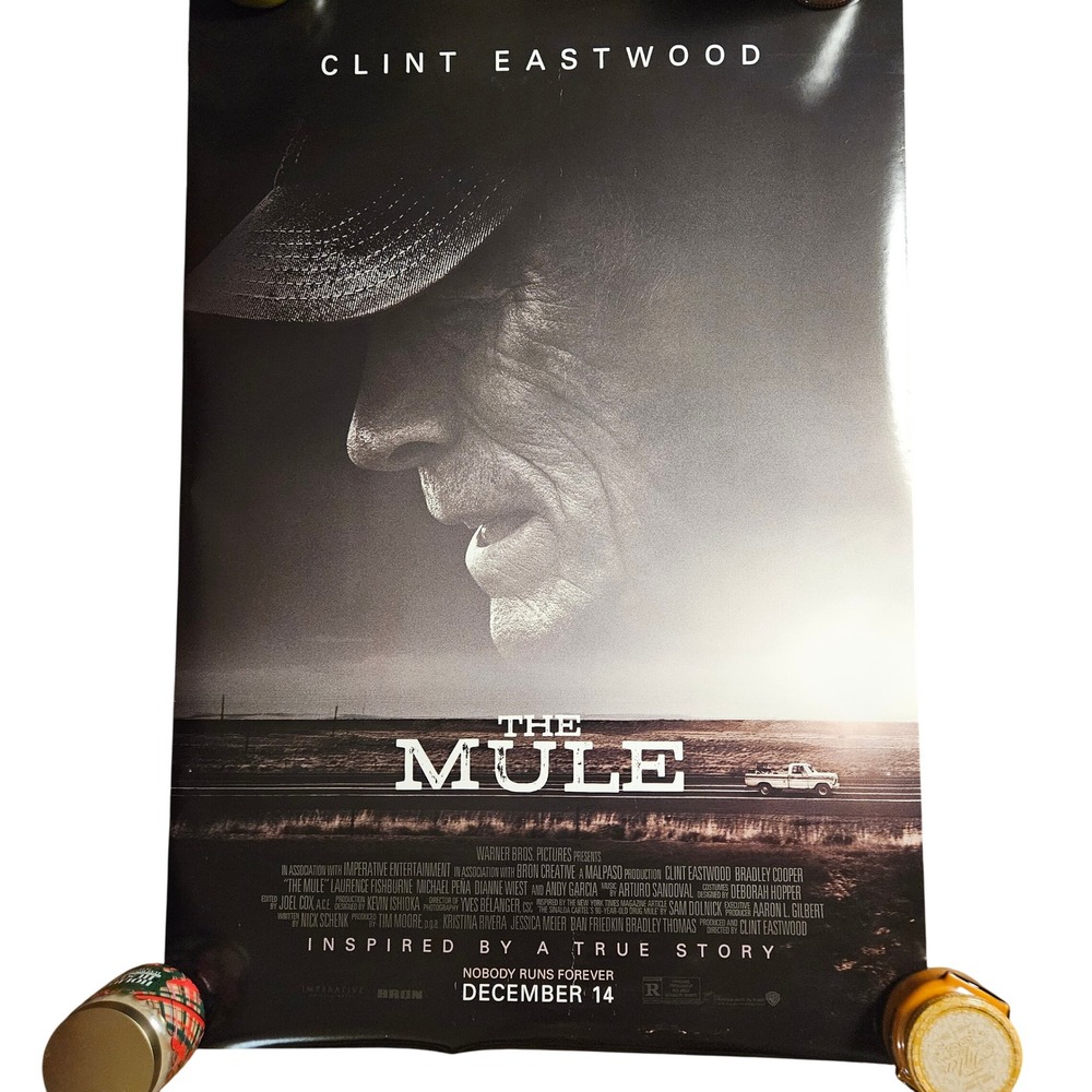 The Mule 2018 Original Movie Poster 27x40 Clint Eastwood Bradley Cooper D/S